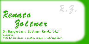 renato zoltner business card